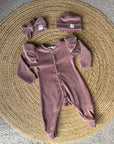 Babypakje oud roze Velvet