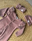 Babypakje oud roze Velvet